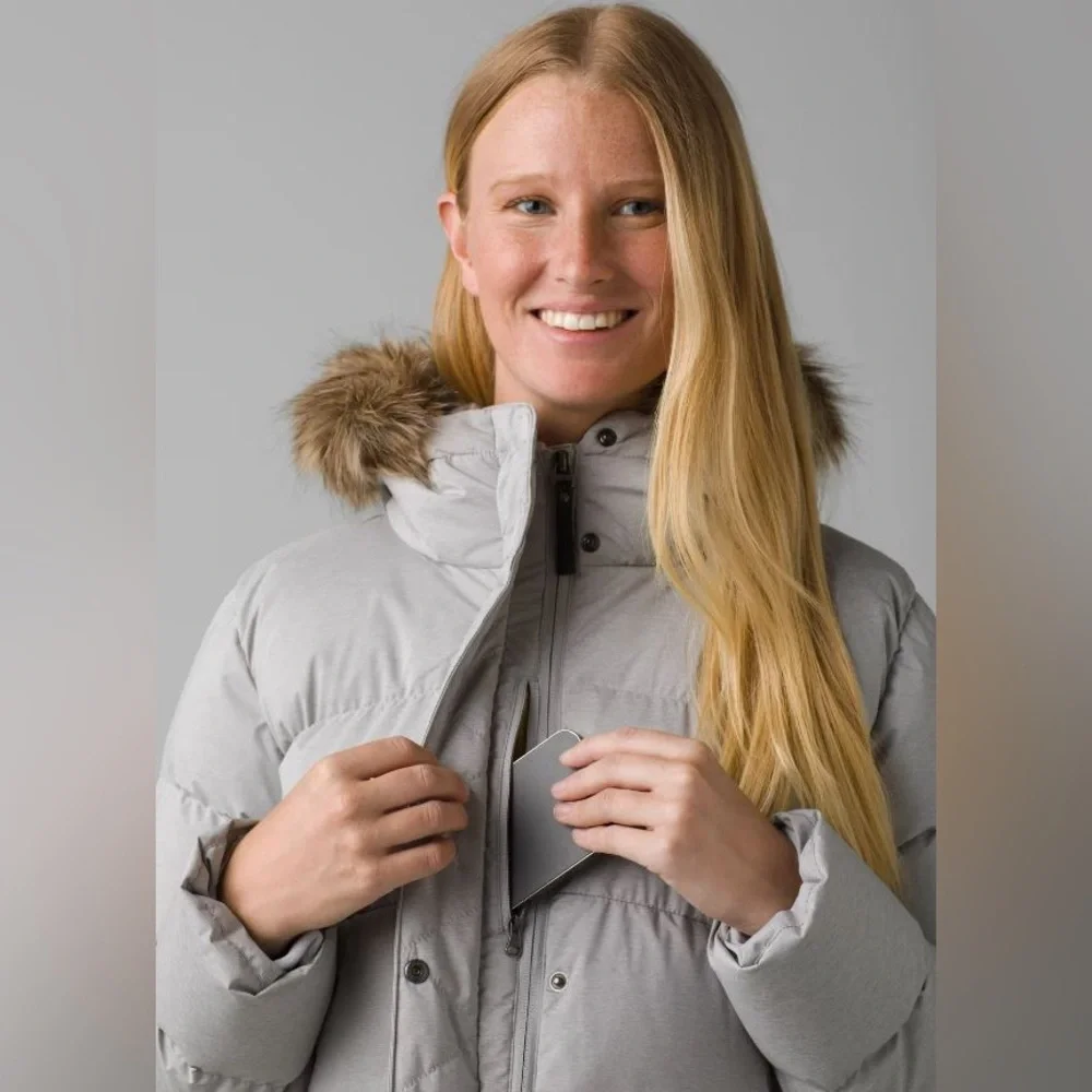 Prana Kromata Long Jacket, silver spray heather - Picture 5 of 11